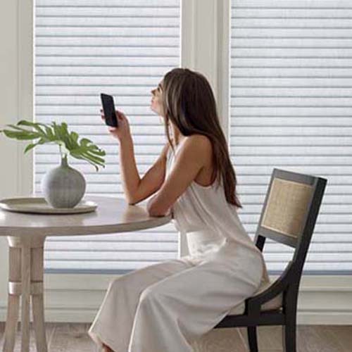 Hunter Douglas Silhouette® Sheer Shades with PowerView® Automation
